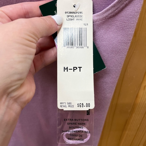 NWT Lauren Ralph Lauren Lavender Pink Silk Blend Dressy Tank Top MP - Picture 5 of 6